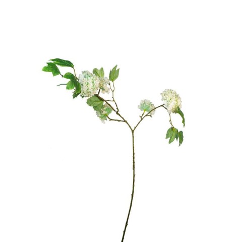 RAMO DI VIBURNO CON 5 FIORI BIANCO CM.92